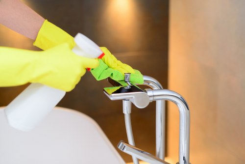 Professional carpet cleaning team introducing Leyton Carpet Cleaners