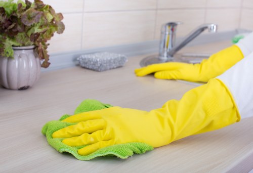 Professional curtain cleaning signs and fabric care in Leyton