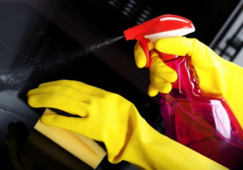 Manager reviewing health and safety procedures for carpet cleaning work